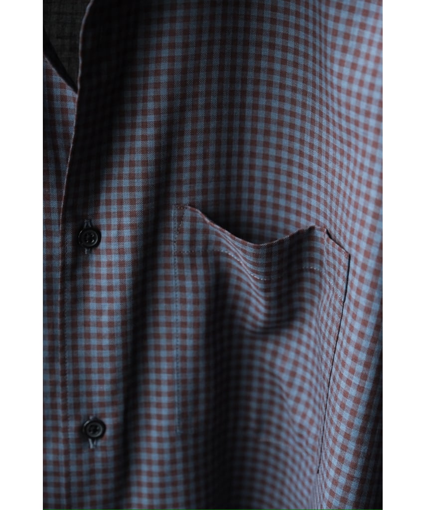 ULTERIOR C/W CHECKED TWILL SHIRT | MusterWerk Sud. ULTERIOR C/W CHECKED TWILL SHIRT | MusterWerk Sud.