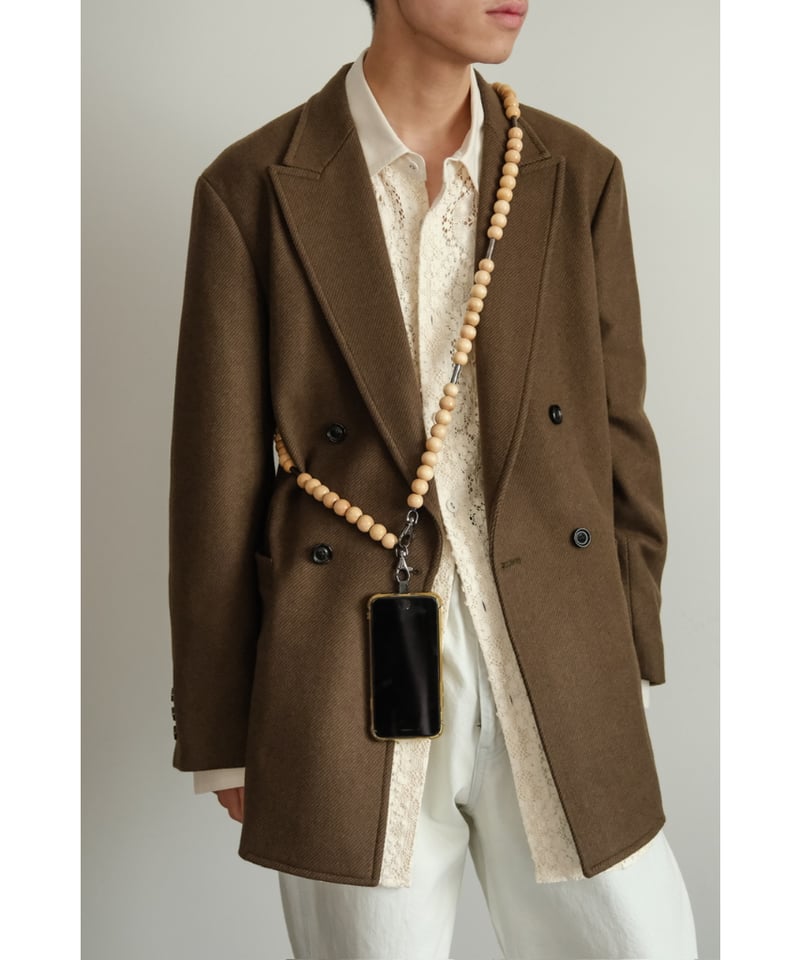 アクセサリー m's braque VINTAGE WOOD NECK STRAP m's braque 