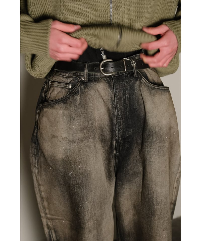 ANCELLM AGING WIDE 5P DENIM PANTS | MusterWerk