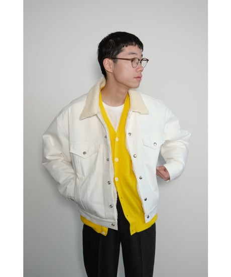 Olde H & Daughter AGED CASHMERE PLAIN STITCH CARDIGAN