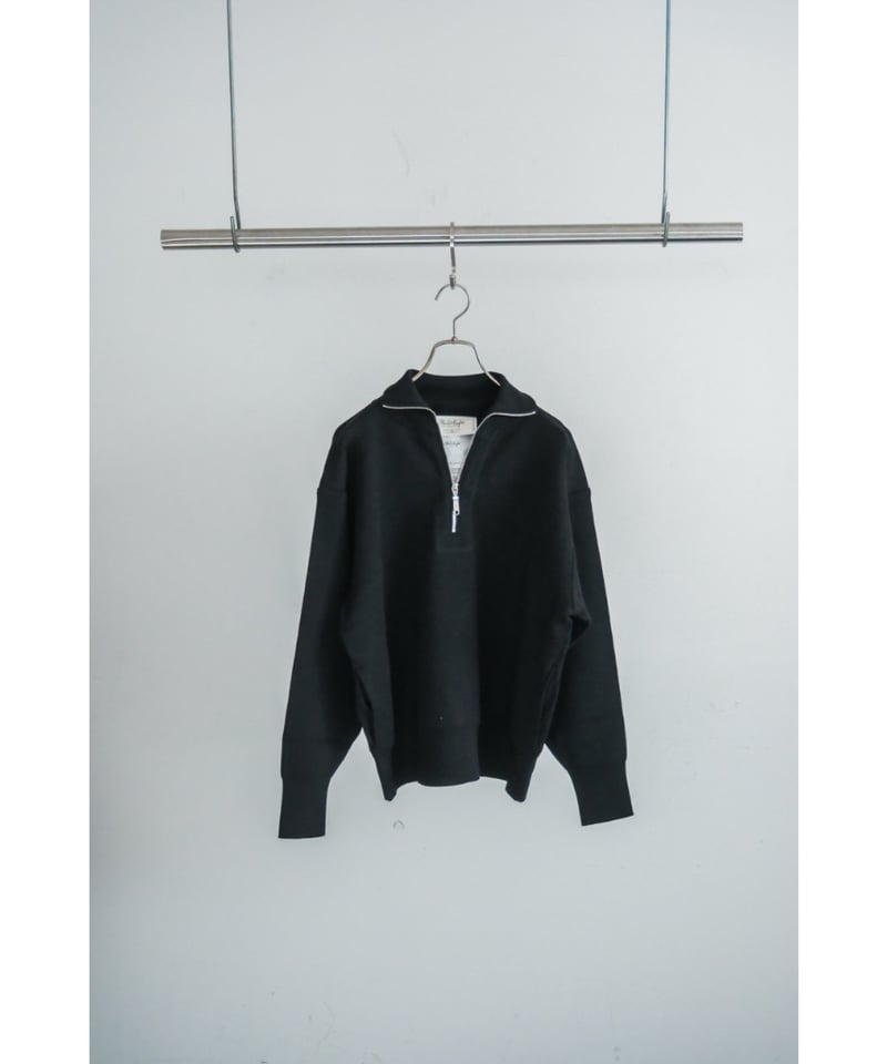 Olde H & Daughter WOOL KNIT TRACK HALF ZIP | Mu