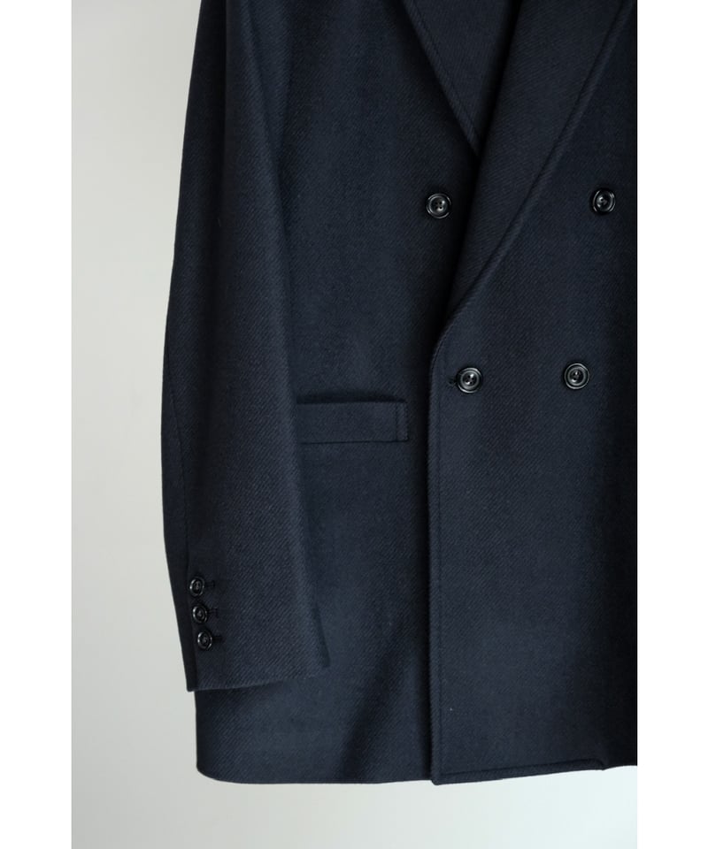 ULTERIOR CHAMBRAY SOFT MELTON DB JKT | MusterWe ULTERIOR CHAMBRAY SOFT MELTON DB JKT | MusterWe