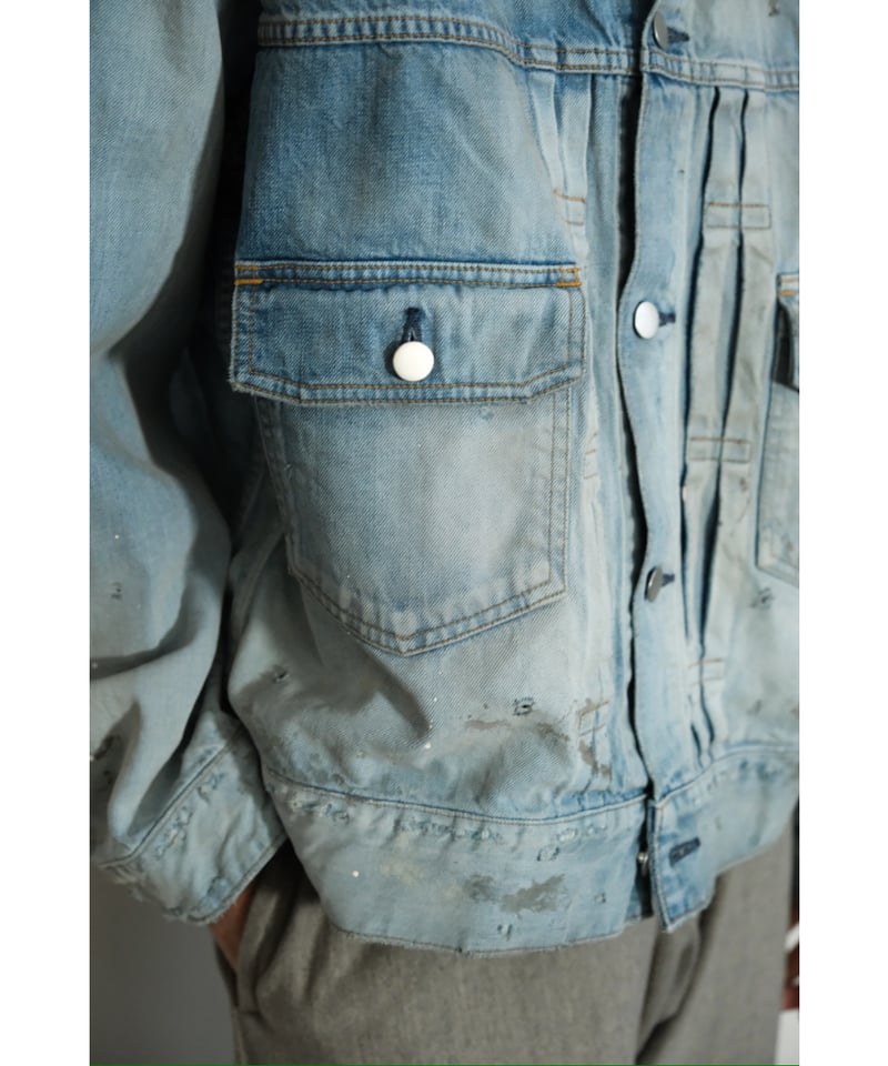 ANCELLM AGING DENIM JACKET | MusterWerk Sud. ANCELLM AGING DENIM JACKET | MusterWerk Sud.