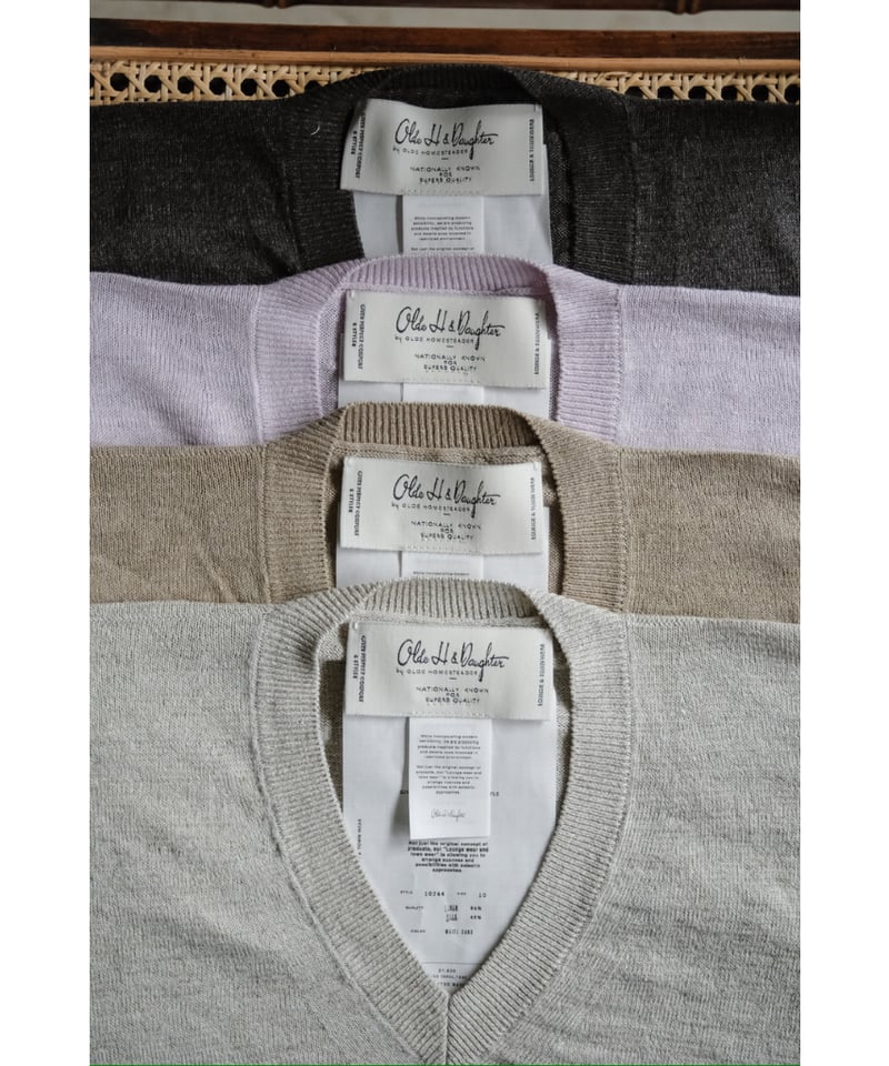 Olde H & Daughter LINEN / SILK PLAIN STITCH V N