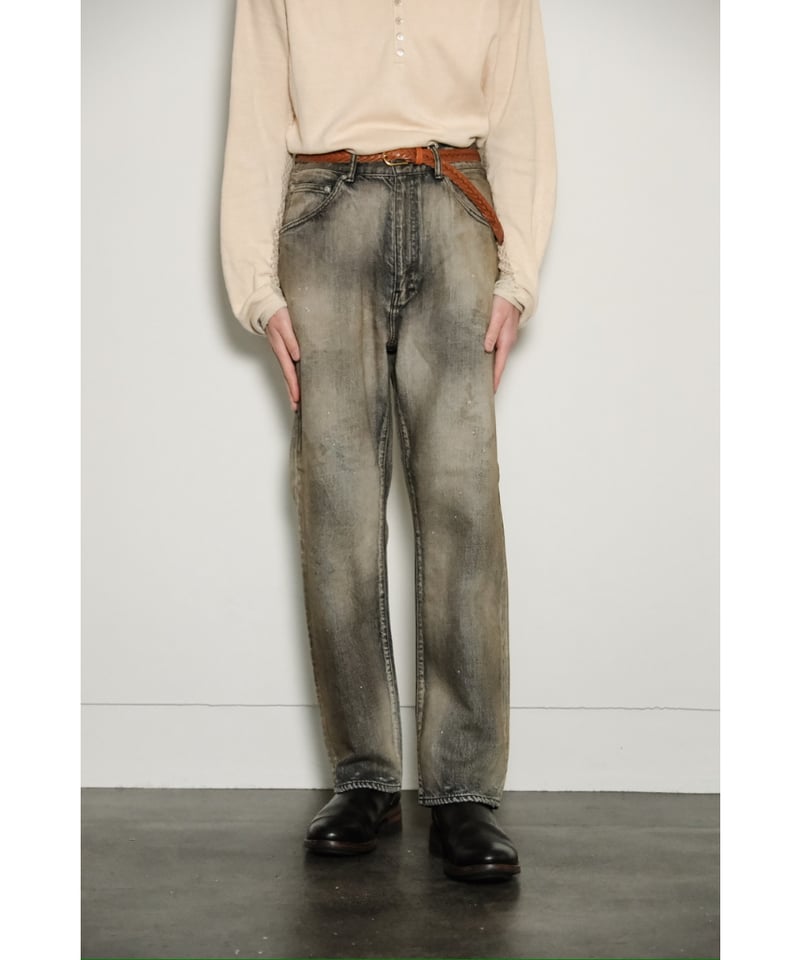 パンツ ANCELLM25SS USED STRAIGHT 5P DENIM PANTS 25SS ANCELLM USED STRAIGHT 5P DENIM PANT