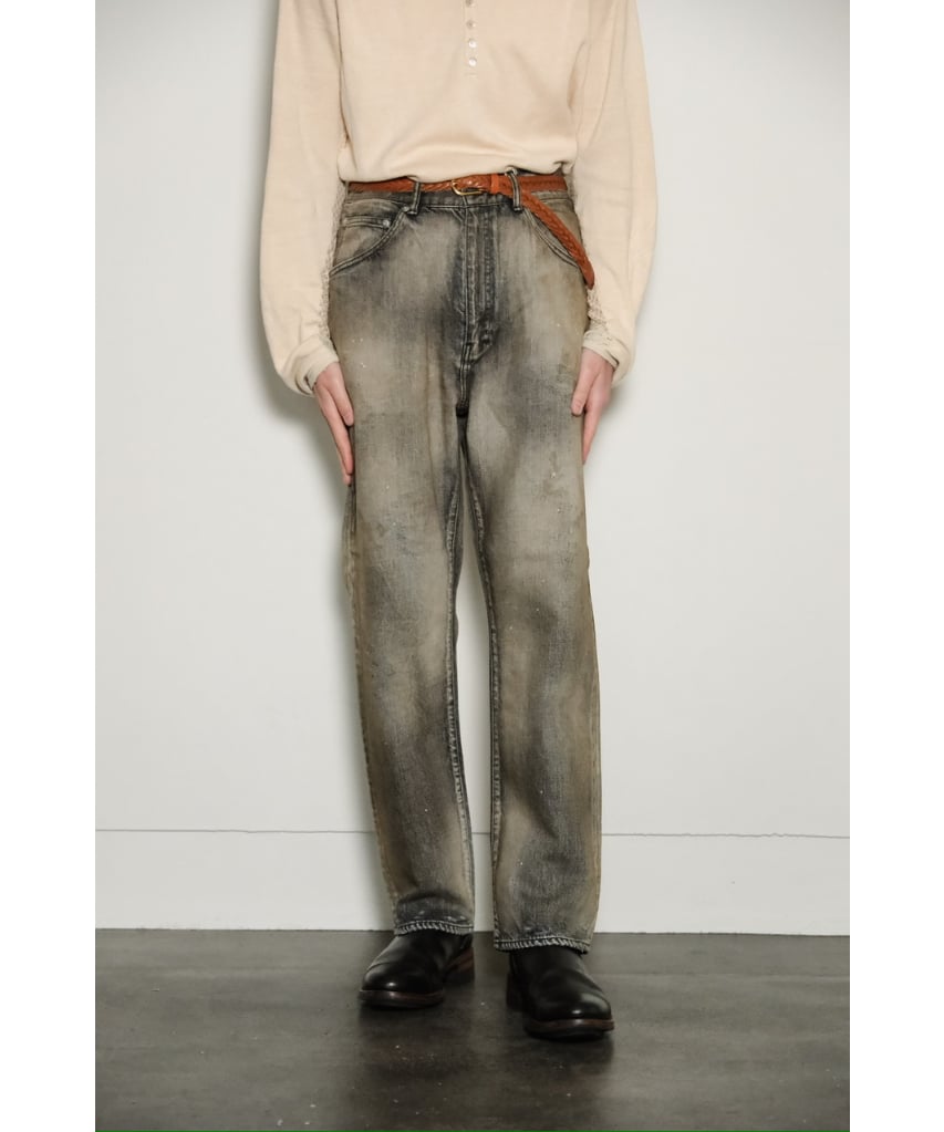 パンツ ANCELLM USED STRAIGHT 5P DENIM PANTS 2025SS】 ANCELLM (アンセルム) 