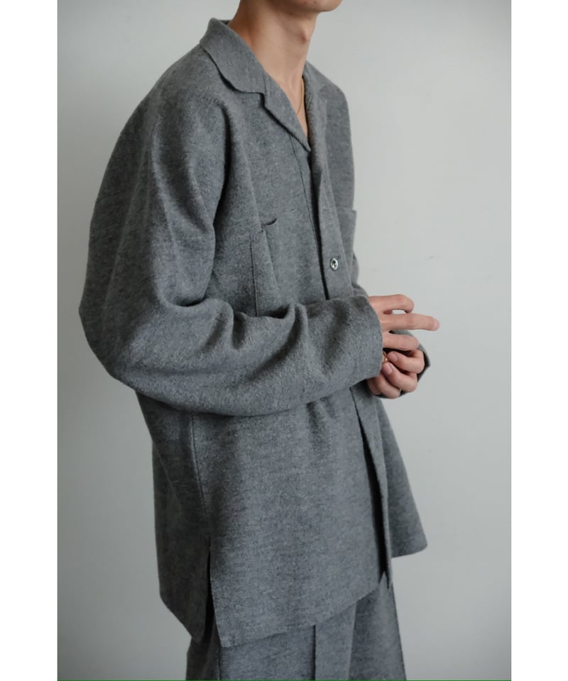トップス Olde H&Daughter Wool Ds JK Charcoal Olde H & Daughter BOILED WOOL SHIRTS JK | Muste