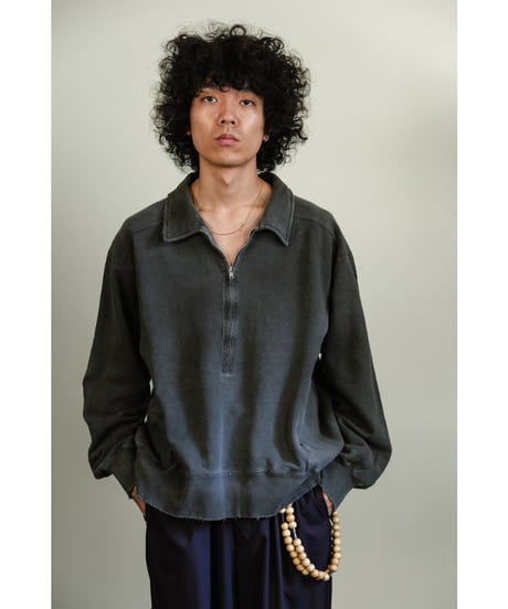 ANCELLM HALF ZIP SWEAT SHIRT