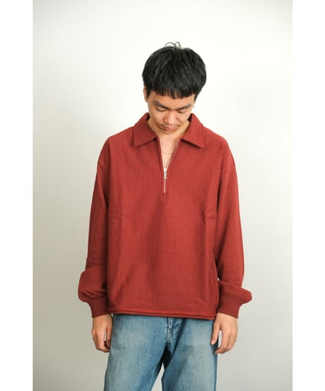ULTERIOR FADED SILKY TERRY RW HALF ZIP P/O