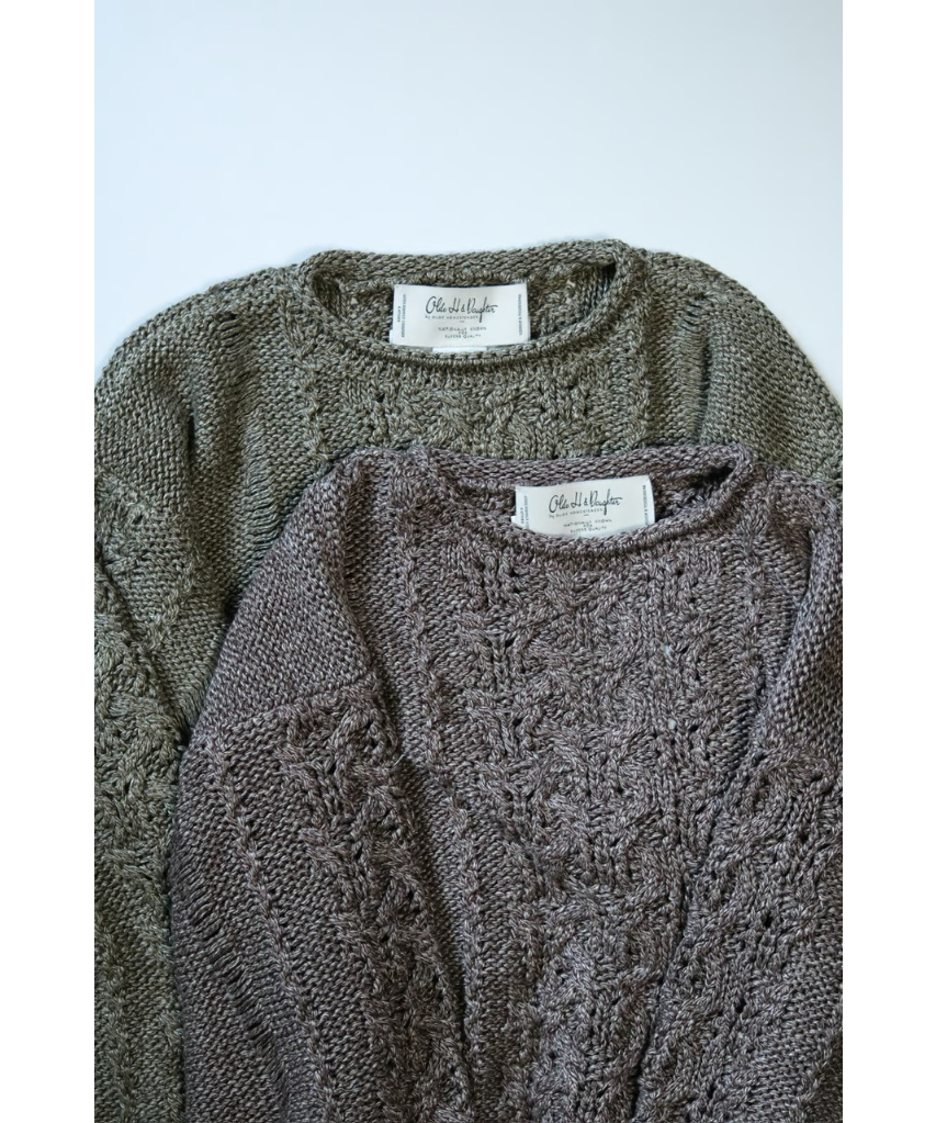 トップス Olde H & Daughter 25SS SILK LINEN P/O Olde H