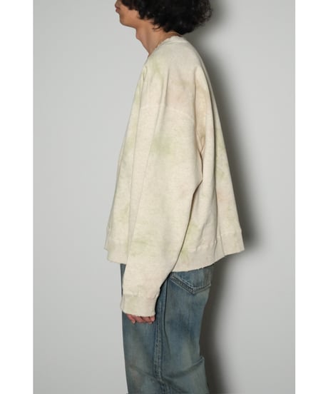 ANCELLM MARBLING SWEAT SHIRT