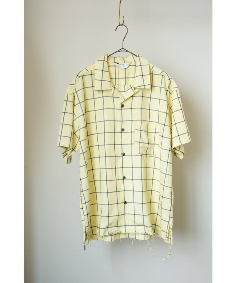 ANCELLM RAYON CHECK OPEN COLLAR SS SHIRT | Must