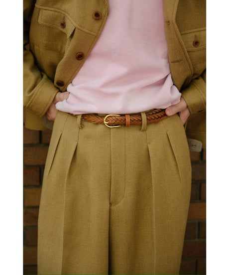 Gorsch "Limited" Vintage Serge Wool 2 Tuck Wide Trouser