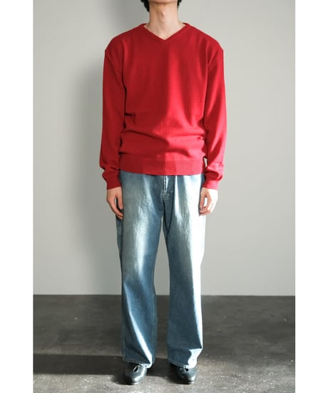 ENCOMING KNITTED V NECK JUMPER