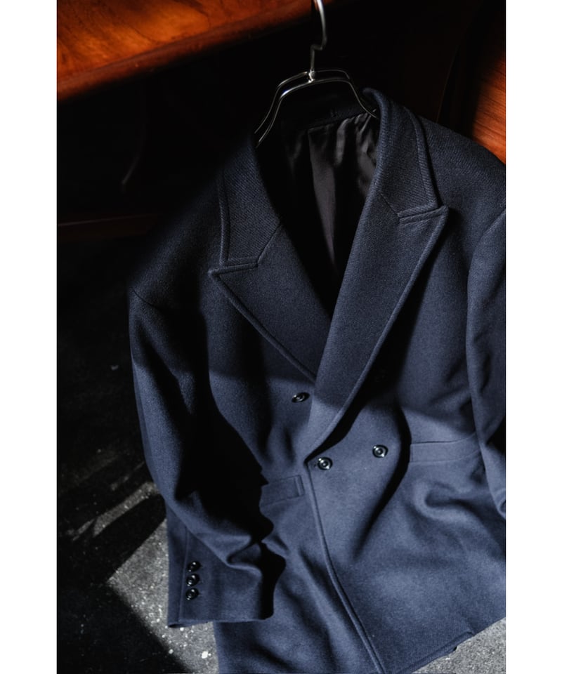 ULTERIOR CHAMBRAY SOFT MELTON DB JKT | MusterWe ULTERIOR CHAMBRAY SOFT MELTON DB JKT | MusterWe