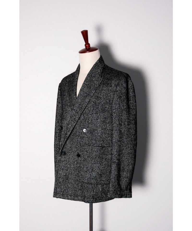 ENCOMING DOUBLE BREASTED JACKET 別注 ENCOMING DOUBLE BRESTED JACKET [BLACK] - Fresh Service
