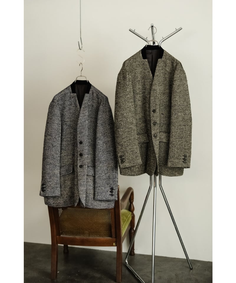 Bisown ツイードジャケット BISOWN MIX TWEED JACKET  WRAP SKIRT – Chum!