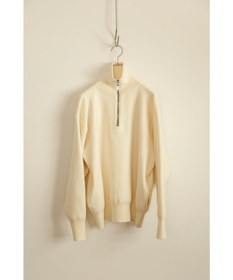 Olde H & Daughter WOOL KNIT TRACK HALF ZIP | Mu