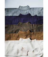 Olde Homesteader RUSTIC JERSEY BOTTOLE NECK SWEATER
