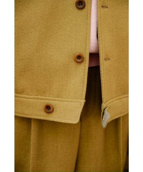 Gorsch "Limited" Vintage Serge Wool Cropped Jacket