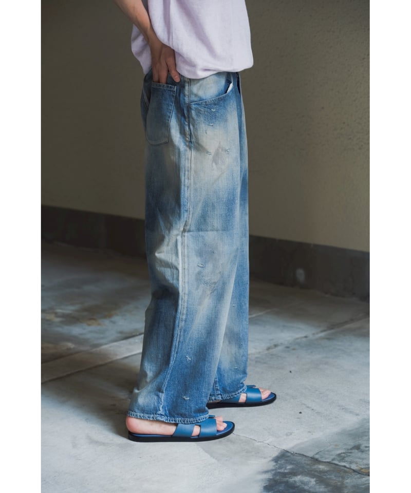 ANCELLM DENIM WIDE SLACKS | MusterWerk Sud.