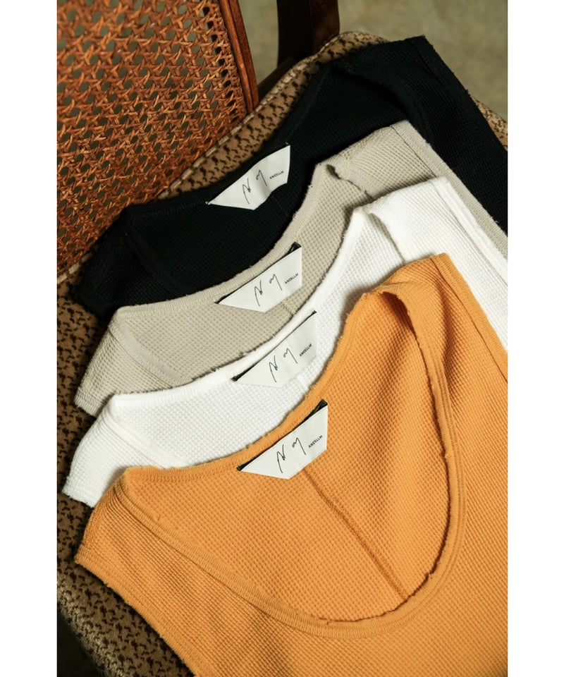 ANCELLM DAMAGE WAFFLE TANK TOP | MusterWerk Sud.