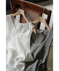ANCELLM DAMAGE WAFFLE TANK TOP