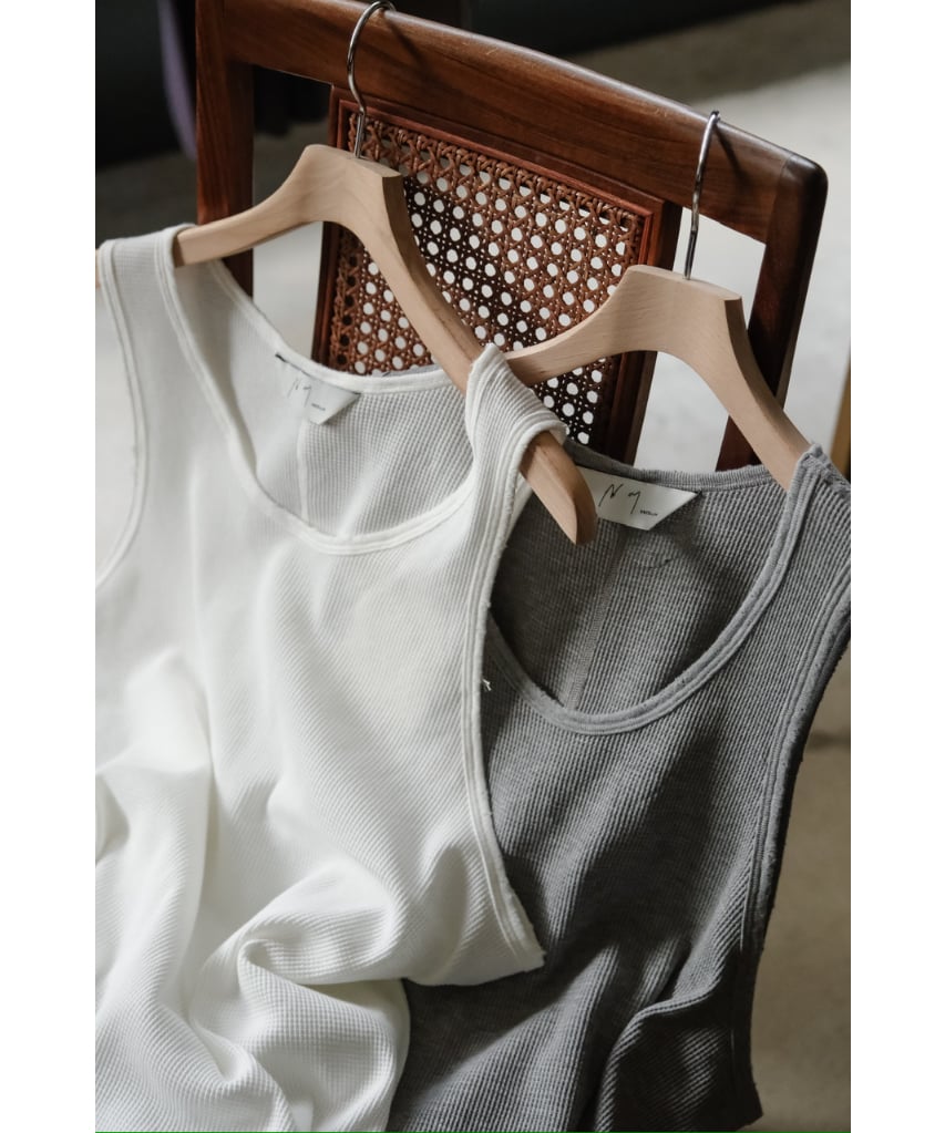 ANCELLM DAMAGE WAFFLE TANK TOP | MusterWerk Sud.