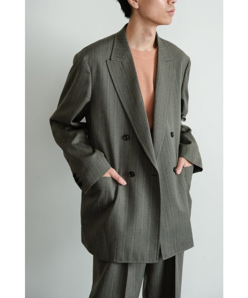 モ*ー様 ULTERIOR MELANGE CHAIN TWILL DB JKT ulterior MELANGE CHAIN