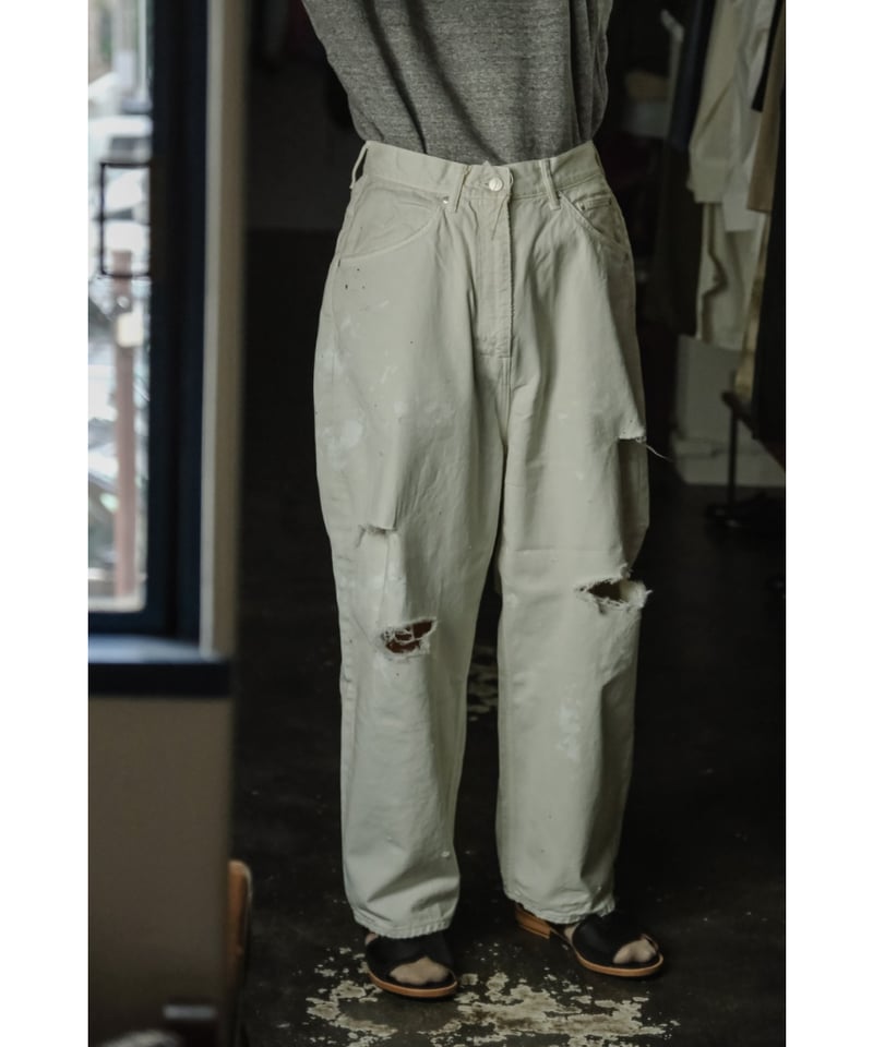 ANCELLM DAMAGE WIDE 5P DENIM PANTS | MusterWerk ANCELLM DAMAGE WIDE 5P DENIM PANTS | MusterWerk