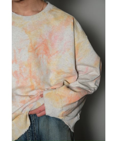 ANCELLM MARBLING SWEAT SHIRT