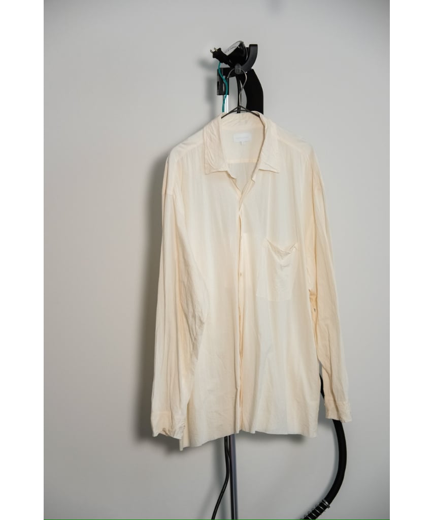 トップス KANEMASA PHIL.46G Artisan L/S Shirt ecru KANEMASA PHIL. 46G Artisan Shirt | MusterWerk Sud.