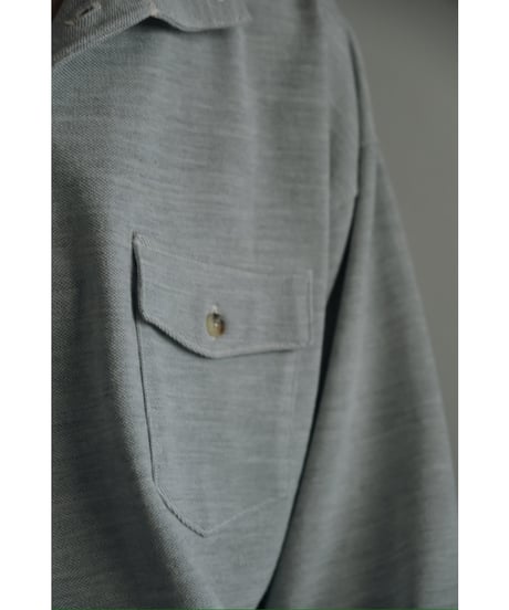 YE OLDE & NEW MAN RANDONNEUR MOCK POLO SHIRT (MIXED PIQUE)