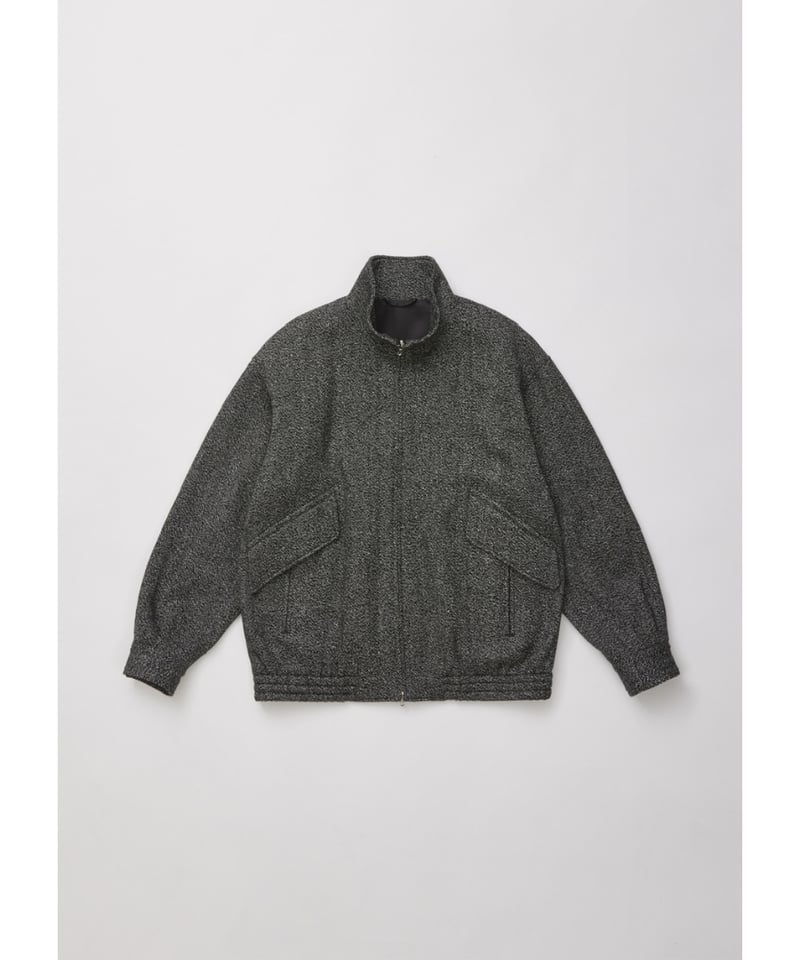 ULTERIOR WOOL SILK KERSEY ZIP UP JKT | MusterWe