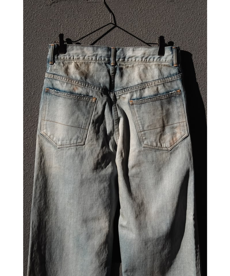 パンツ ANCELLM SELVEDGE DENIM STRAIGHT 5P PANTS AGING SELVEDGE SHOE CUT 5P DENIM PANTS – ANCELLM