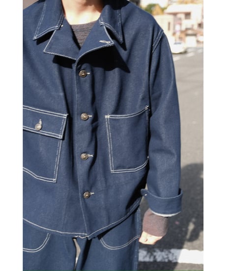 FAUVES "Exclusive" CARPENTER SHORT JACKET - DENIM-