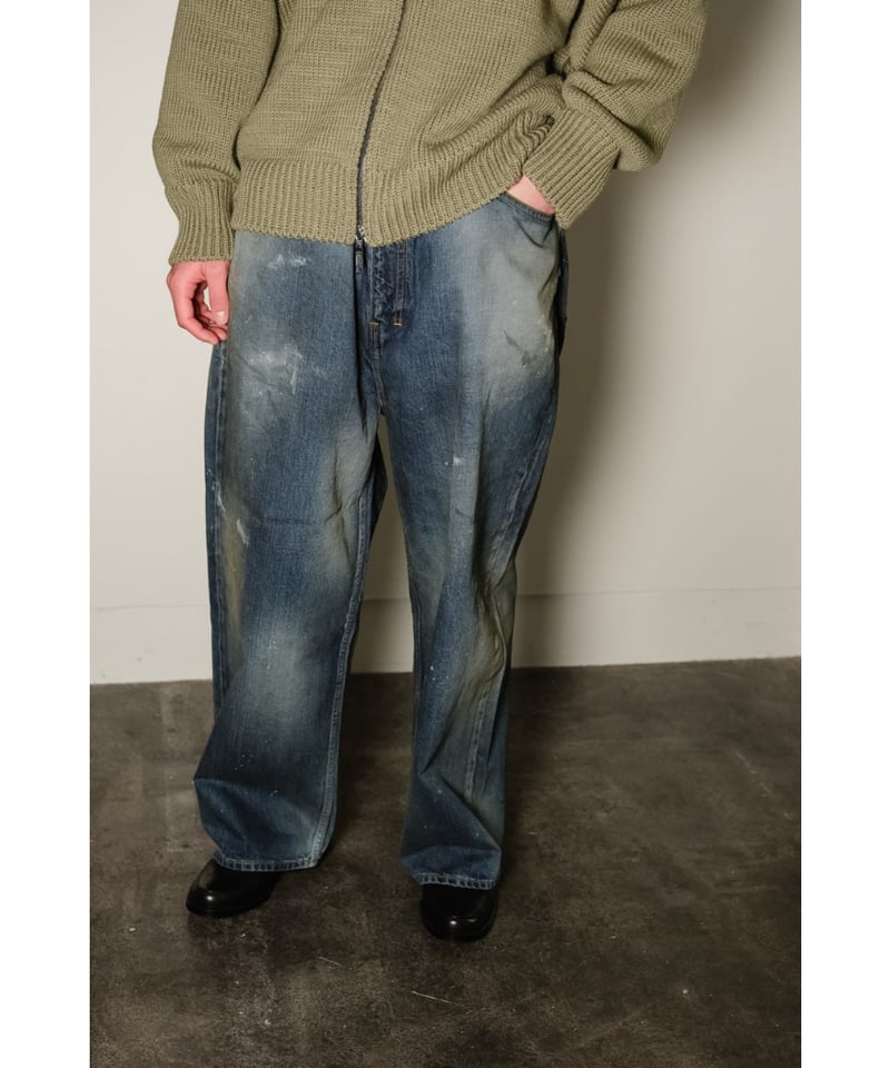 ANCELLM AGING WIDE 5P DENIM PANTS | MusterWerk