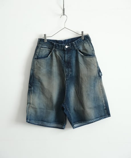 ANCELLM DENIM PAINTER SHORTS