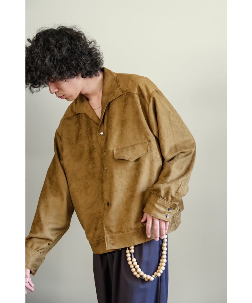 ANCELLM VEGAN SUEDE SHIRT JACKET | MusterWerk Sud.