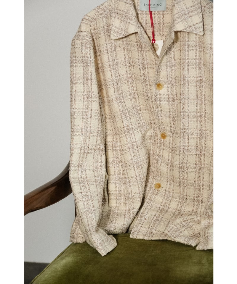 ジャケット・アウター ENCOMING WELT POCKET SHIRT JACKET BROWN ENCOMING / Welt Pockets Shirt Jacket | twelve