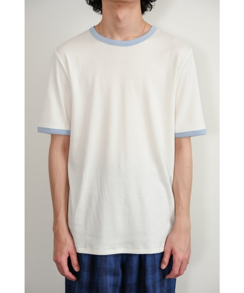 【新品未使用】BISOWN TRIM TEE WHITE × GREY サイズ２ BISOWN] TRIM TEE / size2 | YES-姫路の美容院と服のお店YES