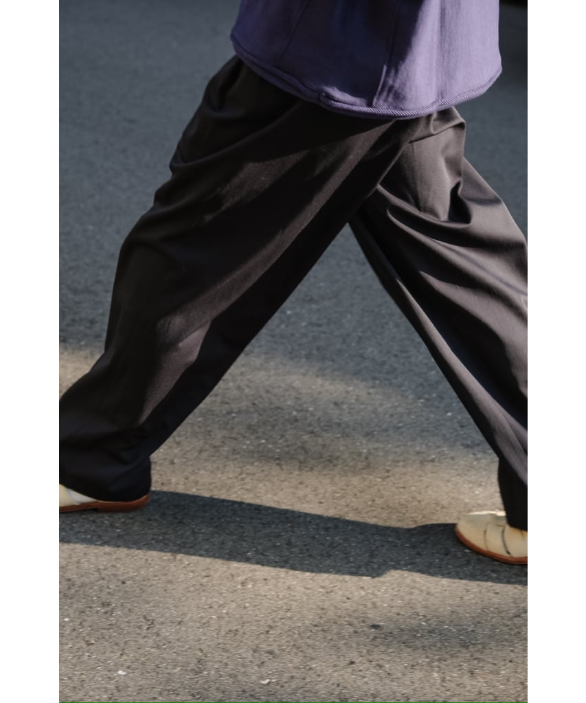 ULTERIOR CHAMBRAY SOFT GABARDINE DRAWSTRING PAN