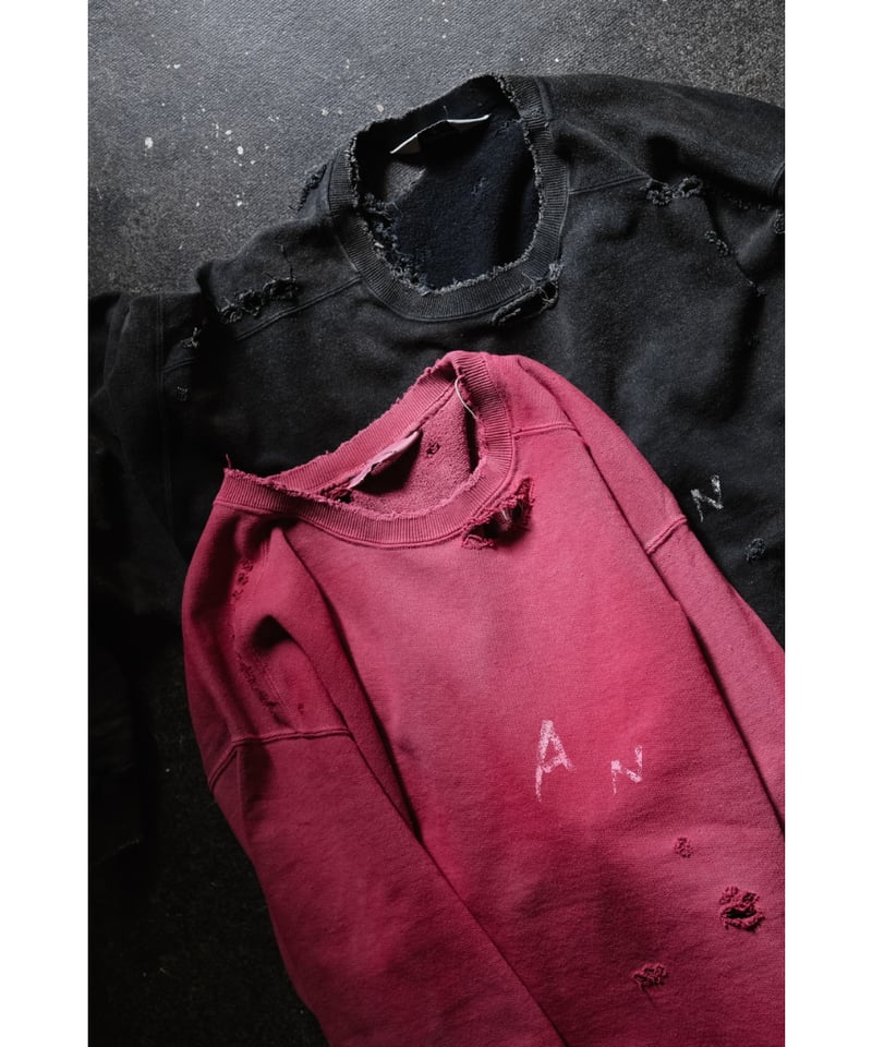 ANCELLM CRASH UNEVEN OVER SWEAT SHIRT | MusterW ANCELLM CRASH UNEVEN OVER SWEAT SHIRT | MusterW