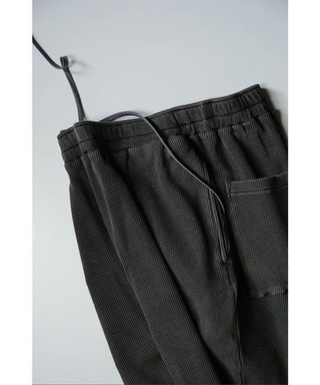 KANEMASA PHIL. 18G Heavy Weight Garment Dye Waffle Pants