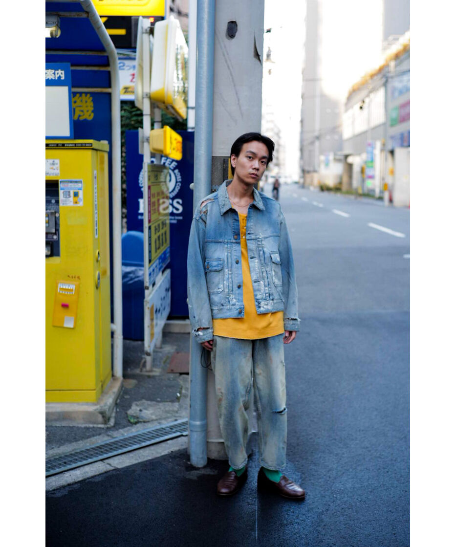 ANCELLM CRASH DENIM JACKET type-2 | MusterWerk ANCELLM CRASH DENIM JACKET type-2 | MusterWerk