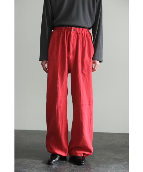 ANCELLM SWITCHING SMOOTH KNIT PANTS