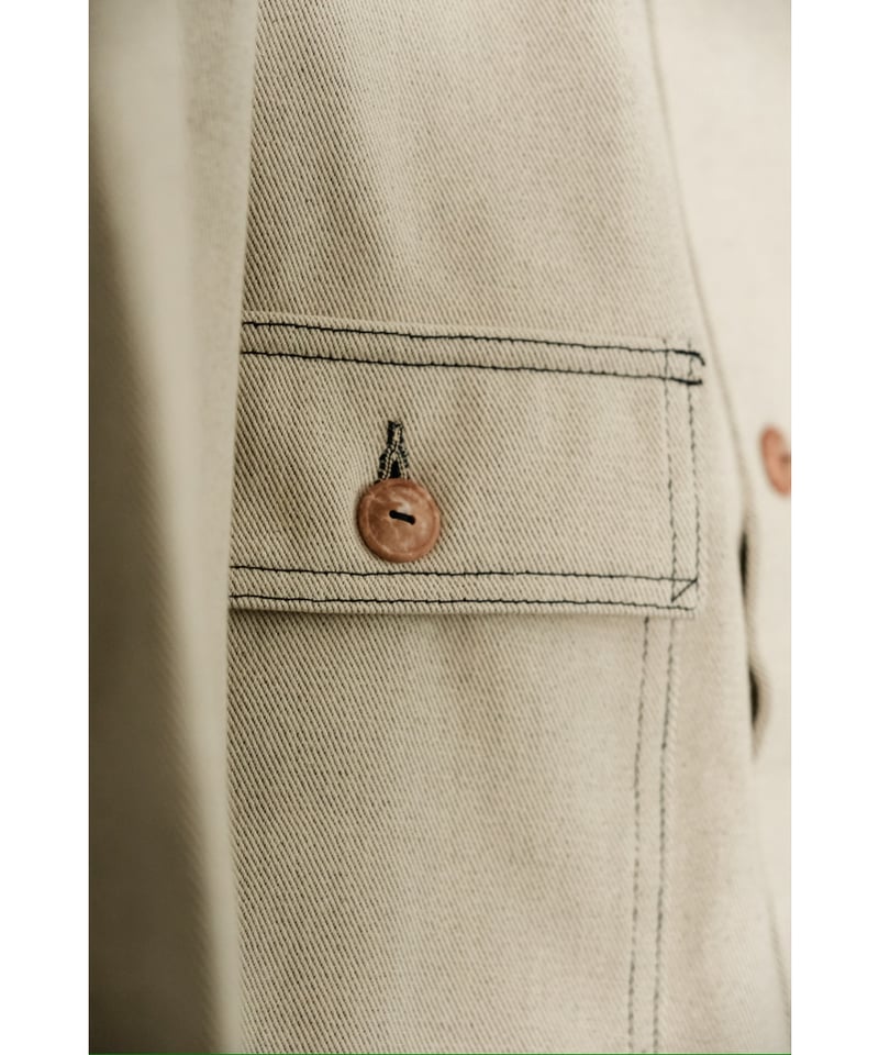 ジャケット・アウター FAUVES CARPENTER SHORT JACKET - DENIM FAUVES 