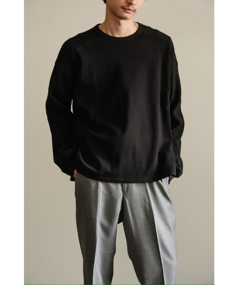 ANCELLM WAFFLE CREW NECK LS | MusterWerk Sud.