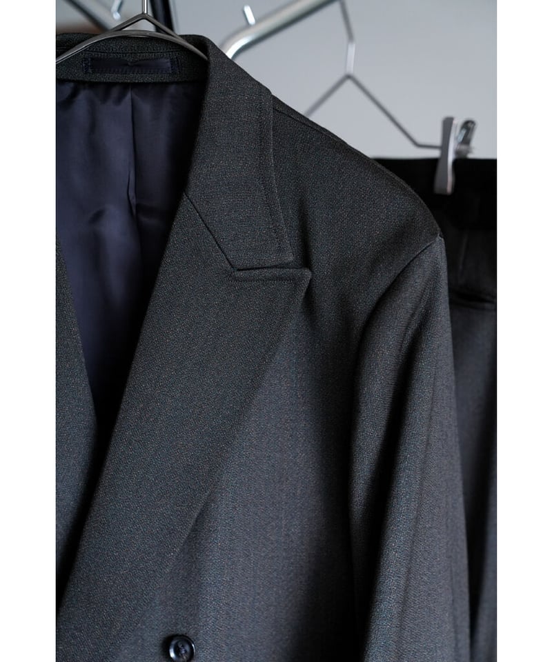 ULTERIOR MELANGE WOOL GABARDINE DOUBLE JACKET |