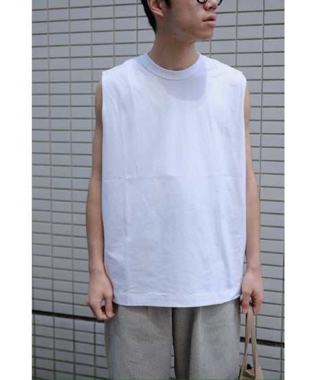 ULTERIOR SUVIN SUEDED TENJIKU SLEEVELESS TEE